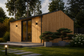 Gartenhaus ELSA (34 mm + Holzverschalung), 5x5m, 25m² – Bild 4