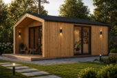 Gartenhaus ELSA (34 mm + Holzverschalung), 5x5m, 25m² – Bild 2