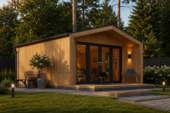 Gartenhaus ELSA (34 mm + Holzverschalung), 5x5m, 25m² – Bild 3