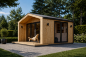 Gartenhaus ELSA (34 mm + Holzverschalung), 4x3m, 12m² Isoliert – Bild 5