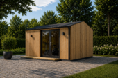 Gartenhaus ELSA (34 mm + Holzverschalung), 4x3m, 12m² Isoliert – Bild 4