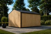 Gartenhaus ELSA (34 mm + Holzverschalung), 4x3m, 12m² Isoliert – Bild 2