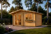 Premium Gartenhaus WIEN, 5x5 m, 25 m² Isoliert – Bild 2