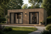Gartenhaus PREMIUM (34mm + Holzverschalung), 6.5x4.5m, 30m² Isoliert – Bild 3