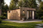 Gartenhaus PREMIUM (34mm + Holzverschalung), 6.5x4.5m, 30m² Isoliert – Bild 5