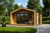 Gartenhaus ELSA (34 mm + Holzverschalung), 5x4m, 20m² Isoliert