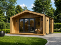 Gartenhaus ELSA (34 mm + Holzverschalung), 5x4m, 20m² Isoliert