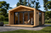 Gartenhaus ELSA (34 mm + Holzverschalung), 4x3m, 12m² Isoliert