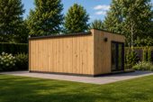 Premium Gartenhaus (34mm + Holzverschalung), 6x4m, 24m² Isoliert – Bild 4