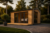 Gartenhaus ERMONES (34mm + Holzverschalung), 5x4m, 20m²