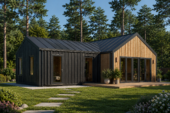 Holzhaus VALENTIN (44mm + Holzverschalung) 80 m² – Bild 2