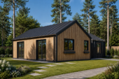 Holzhaus VALENTIN (44mm + Holzverschalung) 80 m² – Bild 3