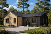 Holzhaus VALENTIN (44mm + Holzverschalung) 80 m² – Bild 4