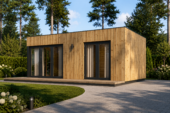 Premium Gartenhaus (34–44 mm + Holzverschalung), 6,5×4,5 m – 30 m² Extra Isoliert – Bild 4