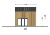 Blockbohlenhaus SANDRA (44mm + Holzverschalung), 20m² Isoliert – Bild 7