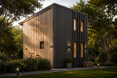 Blockbohlenhaus SANDRA (44mm + Holzverschalung), 20m² Isoliert – RClass – Bild 3