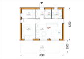 Wohnhaus ANGELIKA Isoliert (66mm + Holzverschalung), 40m² – Bild 3