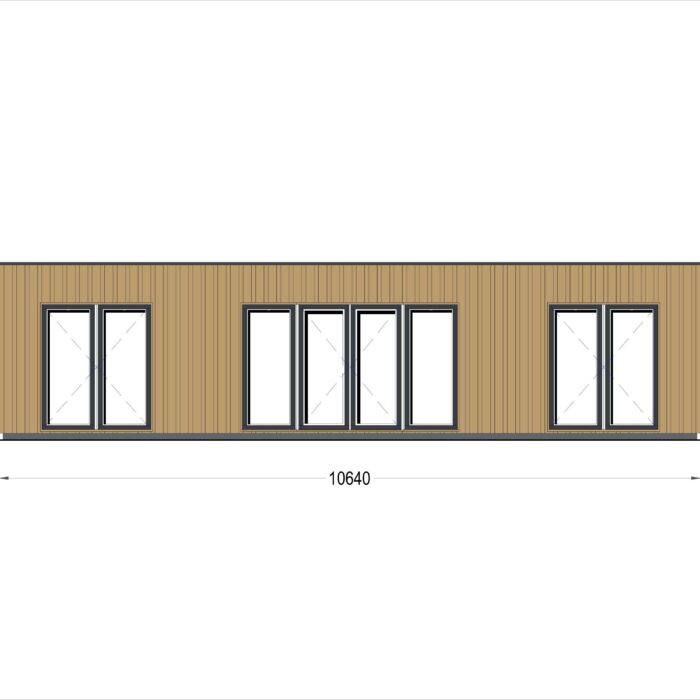 Holzhaus Tobi, 47m² 66mm Extra Isoliert – Bild 8