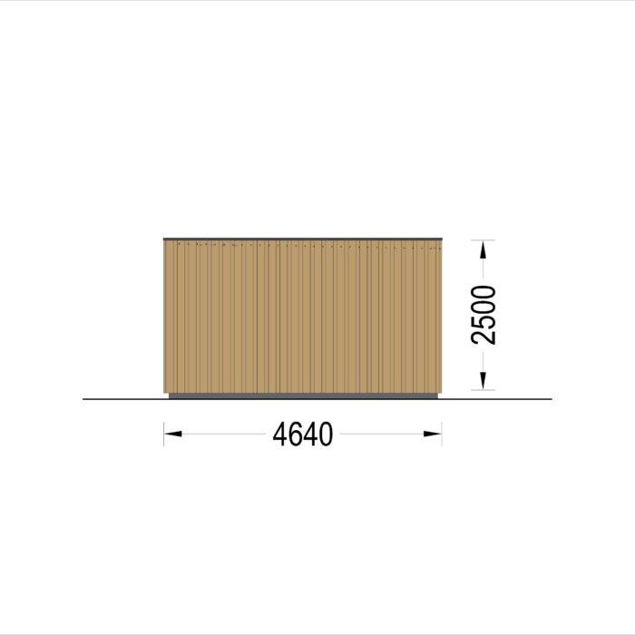 Holzhaus Tobi, 47m² 66mm Extra Isoliert – Bild 11