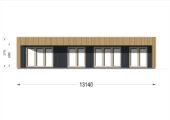 Holzhaus KULM 3 (66 mm + Holzverschalung) 70m² Isoliert – Bild 8