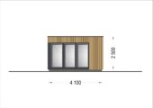 PREMIUM Gartenhaus (Isoliert, SIPS), 4.1x2.4 m, 10 m² – Bild 7