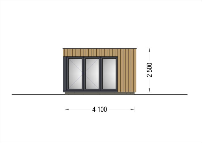 PREMIUM Gartenhaus (Isoliert, SIPS), 4.1x2.4 m, 10 m² – Bild 7