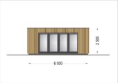Premium Gartenhaus (Isoliert, SIPS), 6x3 m, 18 m² – Bild 7