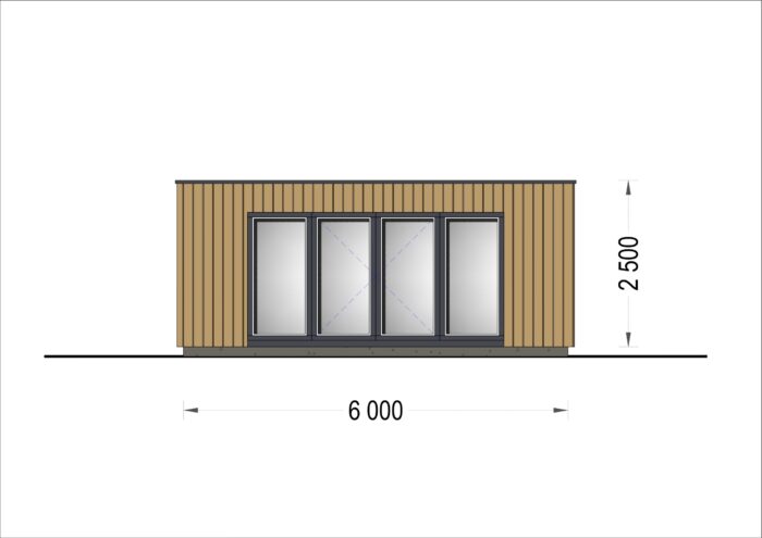Premium Gartenhaus (Isoliert, SIPS), 6x3 m, 18 m² – Bild 7