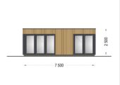 Premium Gartenhaus (Isoliert, SIPS), 7.5x4 m, 30 m² – Bild 7