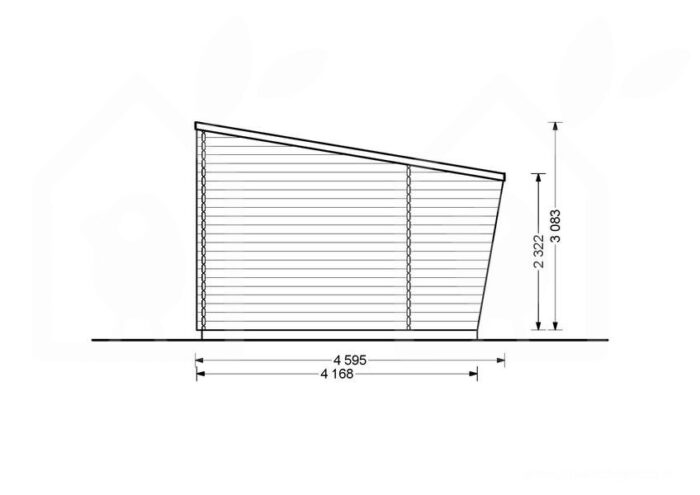 Gartenhaus aus Holz HANS (44mm), 6x3m, 18m² – Bild 7