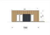 Holzhaus KULM 1 (66 mm + Holzverschalung) 48 m² Isoliert – Bild 11