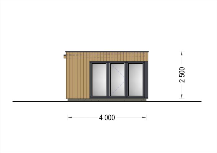 Premium Gartenhaus (Isoliert, SIPS), 7.5x4 m, 30 m² – Bild 8