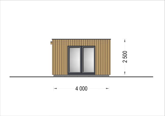 Gartenhaus PREMIUM (Isoliert, SIPS), 7x4 m, 28 m² – Bild 8