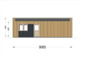 Holzhaus KULM 1 (66 mm + Holzverschalung) 48 m² Isoliert – Bild 12