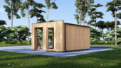 Gartensauna mit Vorraum DANIEL 34 mm + Holzverschalung), 4,6 x 2,1 m, 7,2 m² mit Terrase 6,7 m² – Bild 5