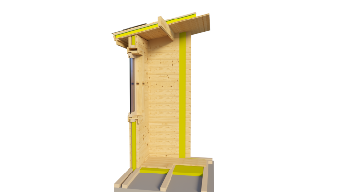 Gartenhaus Donau, 5x4m, 20m² Isoliert – Bild 6
