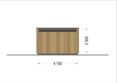 PREMIUM Gartenhaus (Isoliert, SIPS), 4.1x2.4 m, 10 m² – Bild 9