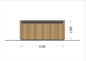 Premium Gartenhaus (Isoliert, SIPS), 6x4 m, 24 m² – Bild 9