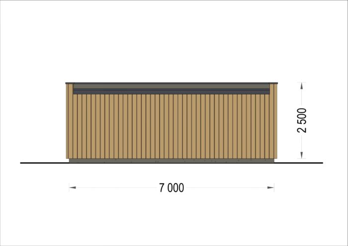 Gartenhaus PREMIUM (Isoliert, SIPS), 7x4 m, 28 m² – Bild 9