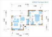 Bungalow Aurora Isoliert 66mm + Holzverschalung),63 m² – Bild 11