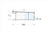 Holzhaus KULM 3 (66 mm + Holzverschalung) 70m² Isoliert – Bild 6