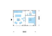 Premium Gartenhaus (34–44 mm + Holzverschalung), 6,5×4,5 m – 30 m² – Bild 6