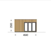 Gartenhaus PREMIUM (66mm + Holzverschalung Isoliert ), 6.5x4.5m, 30m² – Bild 11