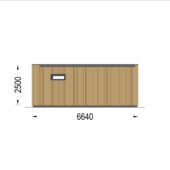 Gartenhaus PREMIUM (66mm + Holzverschalung Isoliert ), 6.5x4.5m, 30m² – Bild 6