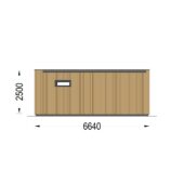 Gartenhaus PREMIUM (66mm + Holzverschalung Isoliert ), 6.5x4.5m, 30m² – Bild 7