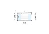 Premium Gartenhaus (34–44 mm + Holzverschalung), 6,5×4,5 m – 30 m² – Bild 8