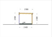 PREMIUM Gartenhaus (Isoliert, SIPS), 4.1x2.4 m, 10 m² – Bild 11