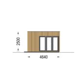 Gartenhaus PREMIUM (34mm + Holzverschalung), 7.5x4m, 30m² Extra Isoliert – Bild 9