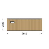 Gartenhaus PREMIUM (34mm + Holzverschalung), 7.5x4m, 30m² Extra Isoliert – Bild 10