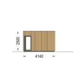 Gartenhaus PREMIUM (34mm + Holzverschalung), 7.5x4m, 30m² Extra Isoliert – Bild 11